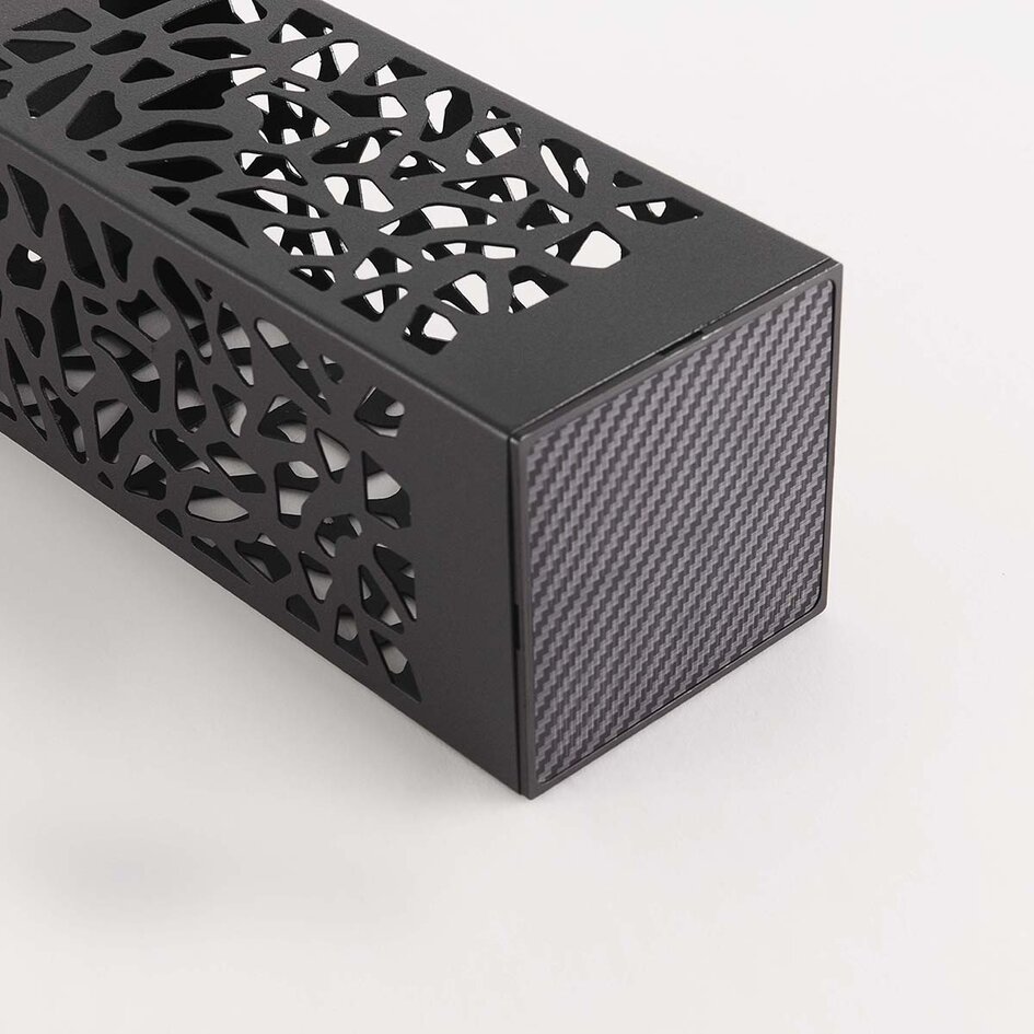 Design solarny reflektor ogrodowy czarny - Brighton