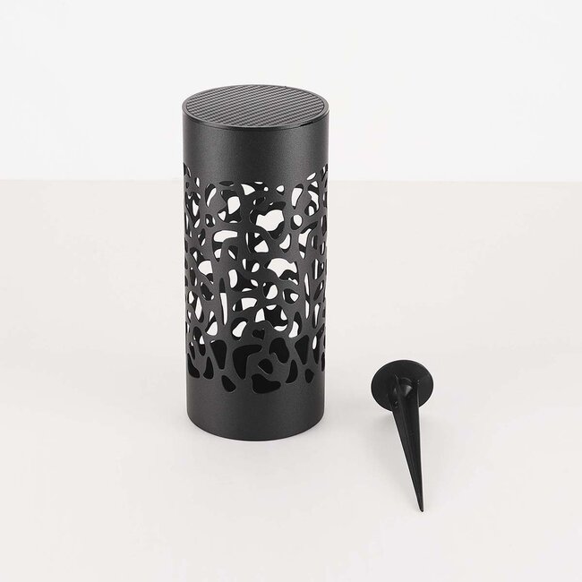 Design solarne reflektory ogrodowe czarne - Aurora