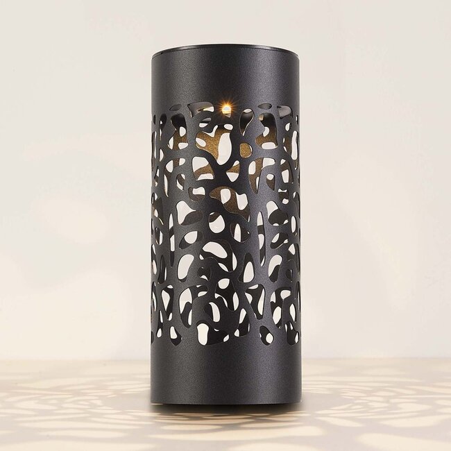 Design solarne reflektory ogrodowe czarne - Aurora