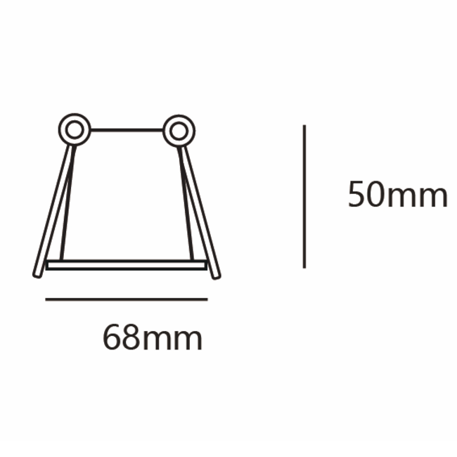 Reflektor wpuszczany czarny - Gia