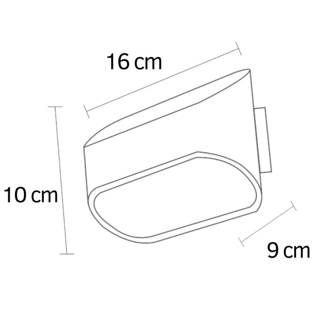 Nowoczesna kinkiet Essen – czarna