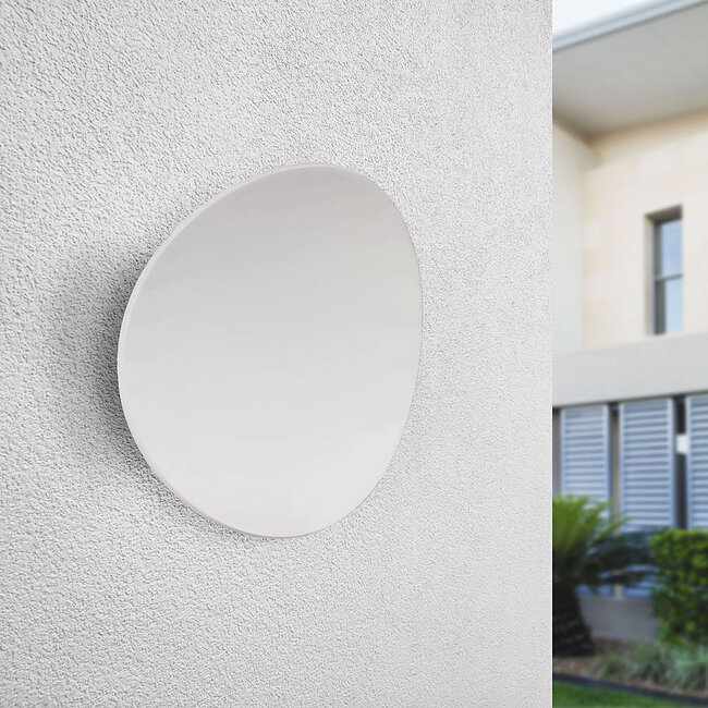 Designowa lampa ścienna zewnętrzna Ozzy – biała