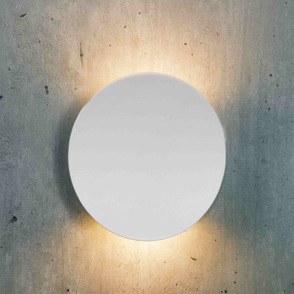 Designowa lampa ścienna zewnętrzna Ozzy – biała