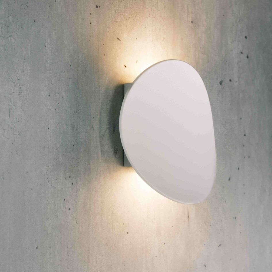 Designowa lampa ścienna zewnętrzna Ozzy – biała