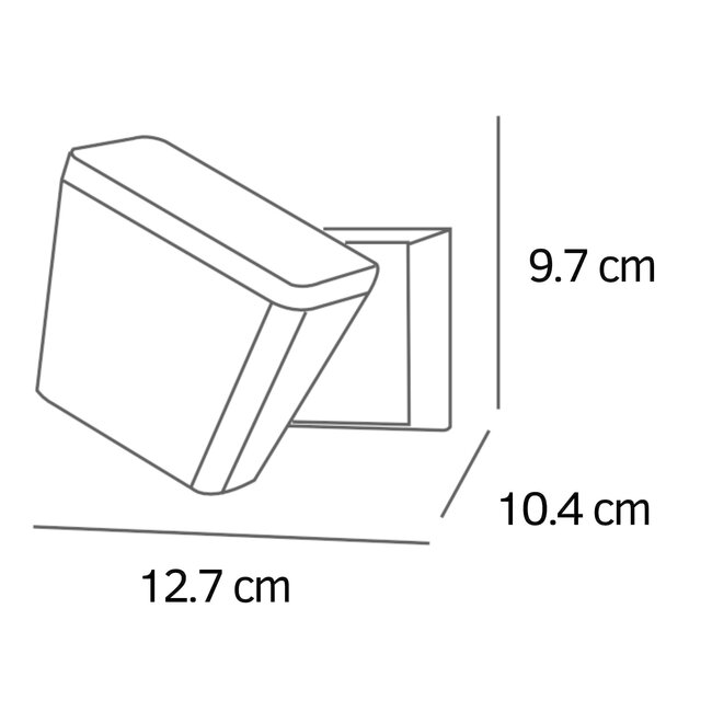 Przemysłowy kinkiet zewnętrzny Chester - czarny