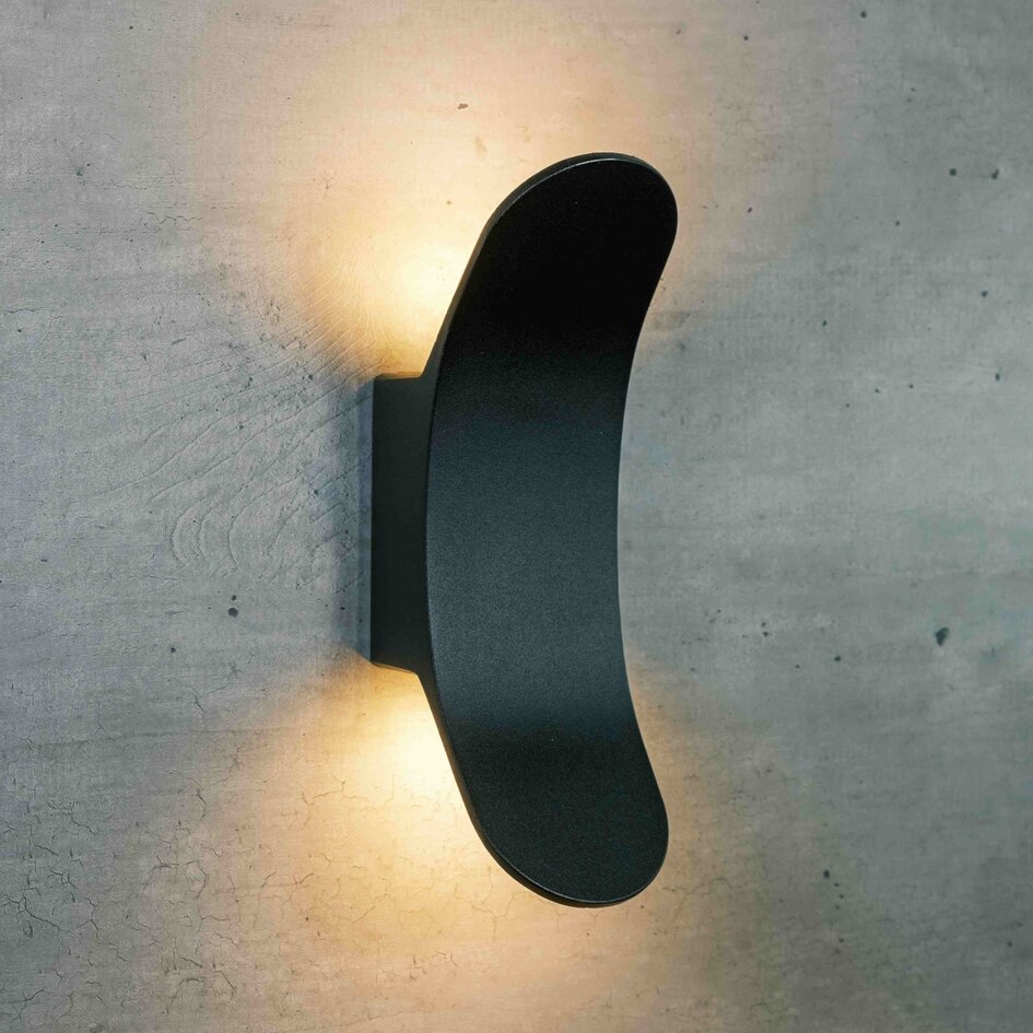 Design kinkiet zewnętrzny Stormy - czarny