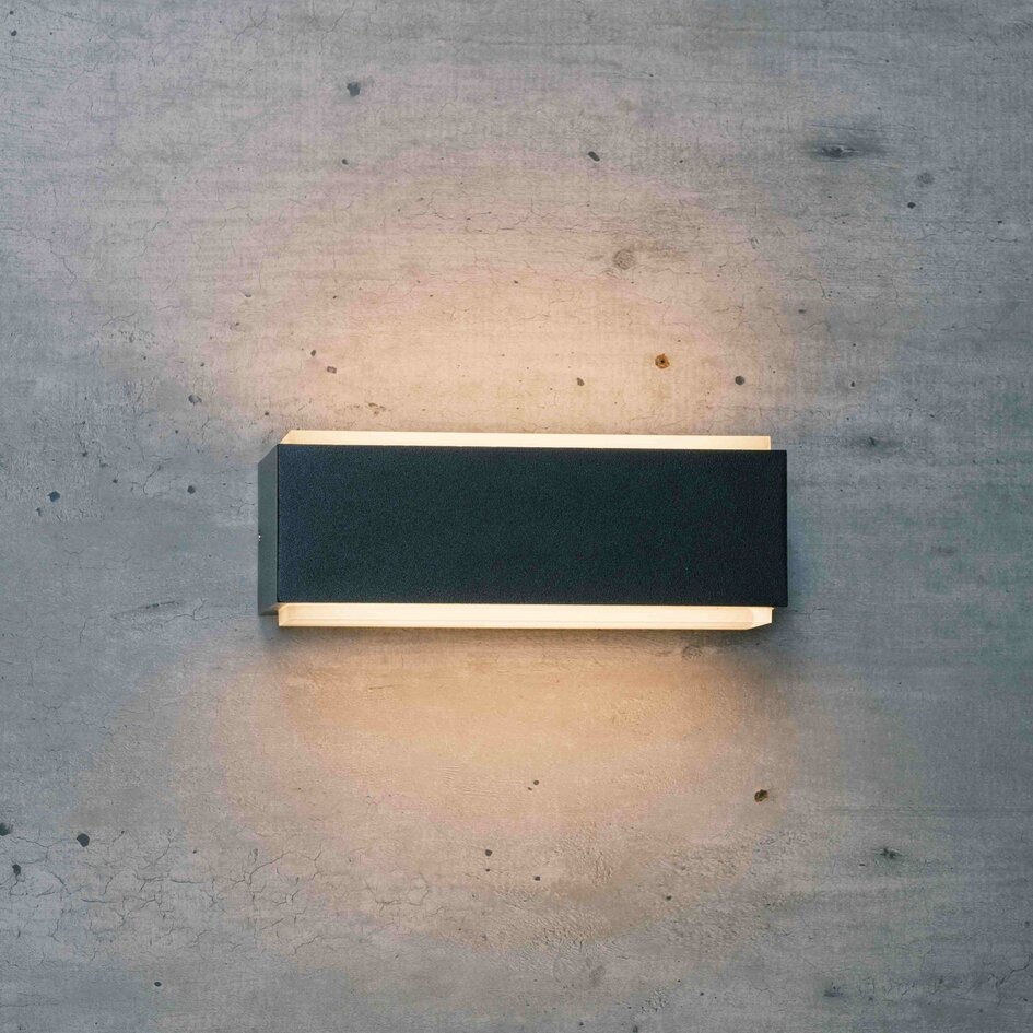 Kinkiet Pixie z wbudowanymi diodami LED - czarny