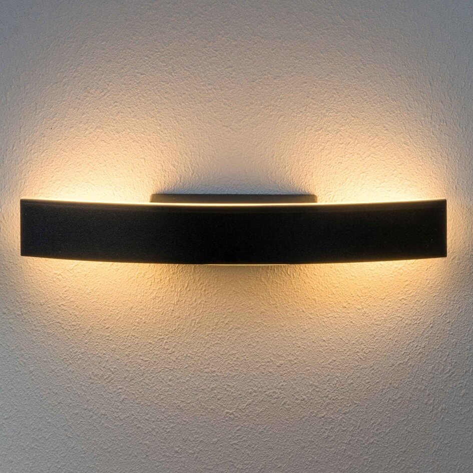 Designowa kinkiet zewnętrzny Dean – czarny