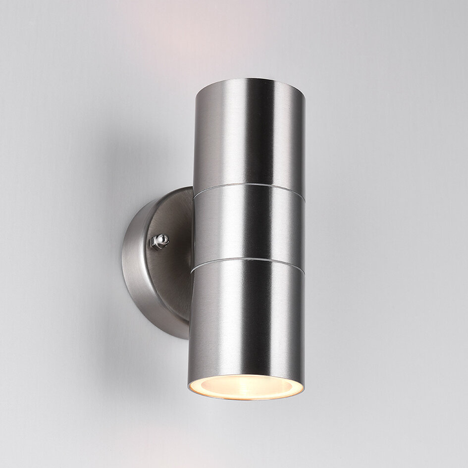 Kinkiet design ze stali nierdzewnej Amy - 2 światła