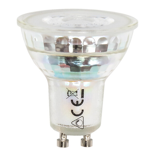 Lampa LED GU10 dim-to-warm 3,8W, 2200-2700K - 36°
