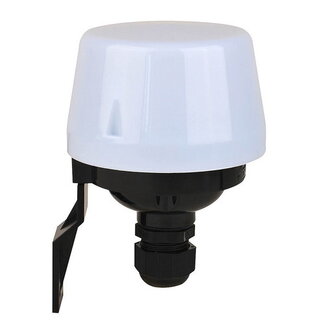 Włącznik zmierzchowy natynkowe czarne - IP44