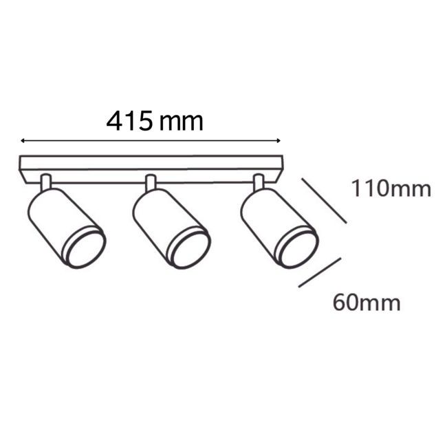 Nowoczesna lampa sufitowa czarny mat - Eddy