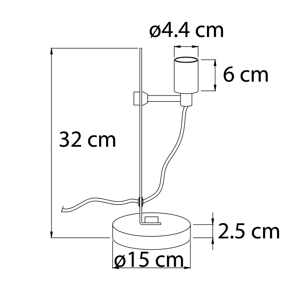 Industrialna lampa stołowa czarno-złota - Juniper
