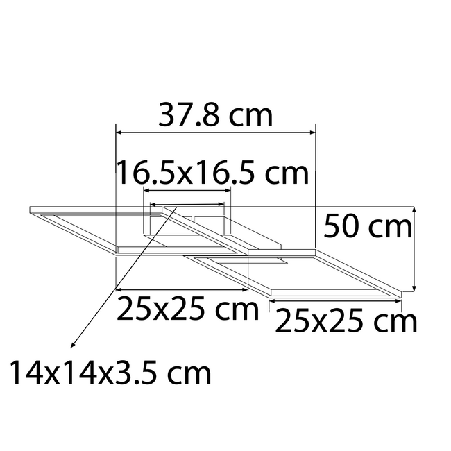 Design Lampa sufitowa z wbudowanym źródłem LED, ściemnialna - Luxton
