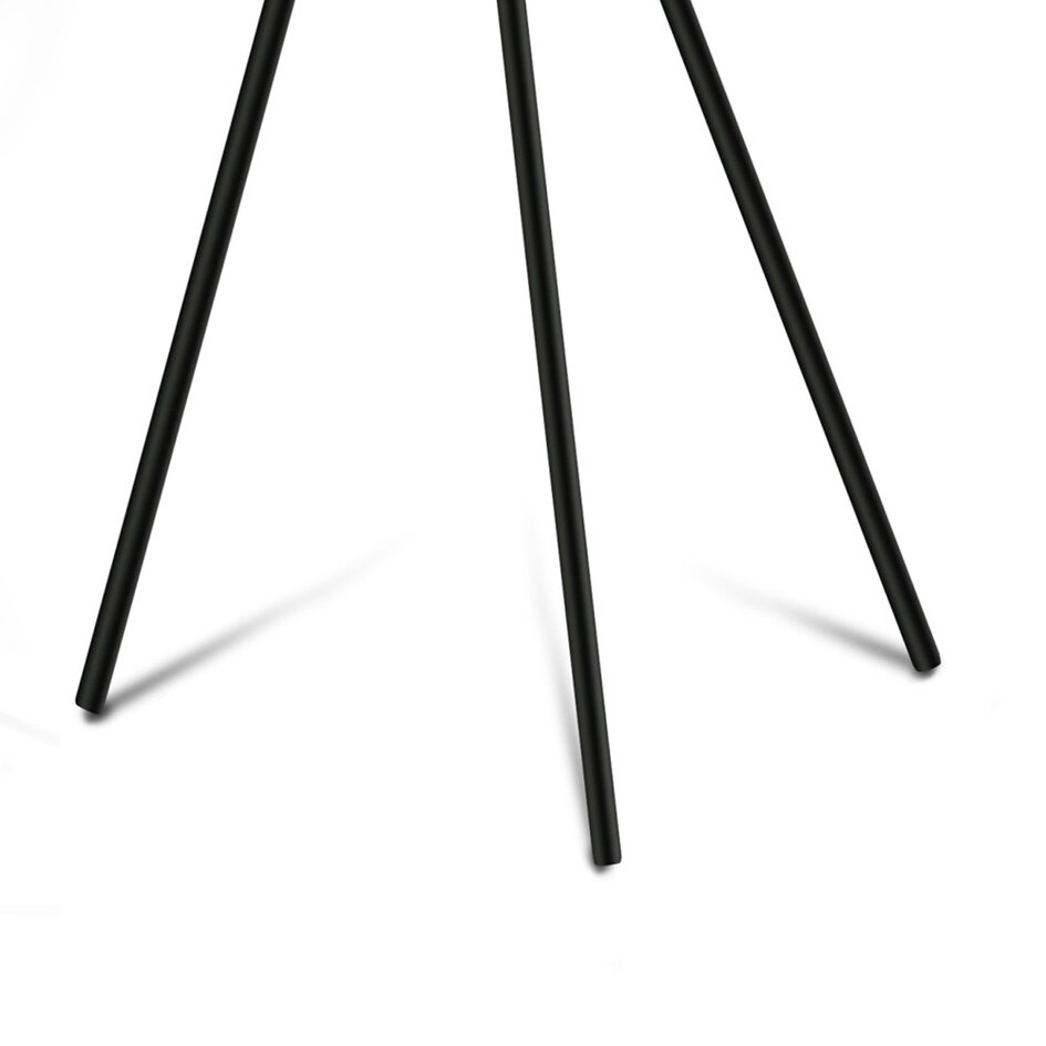 Designerska lampa stojąca trójnóg Charlotte - czarna ze złotym