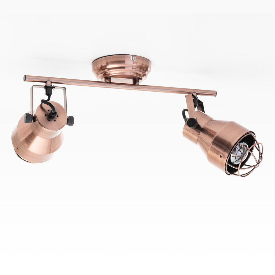 Industrialna lampa sufitowa Boston - miedziana