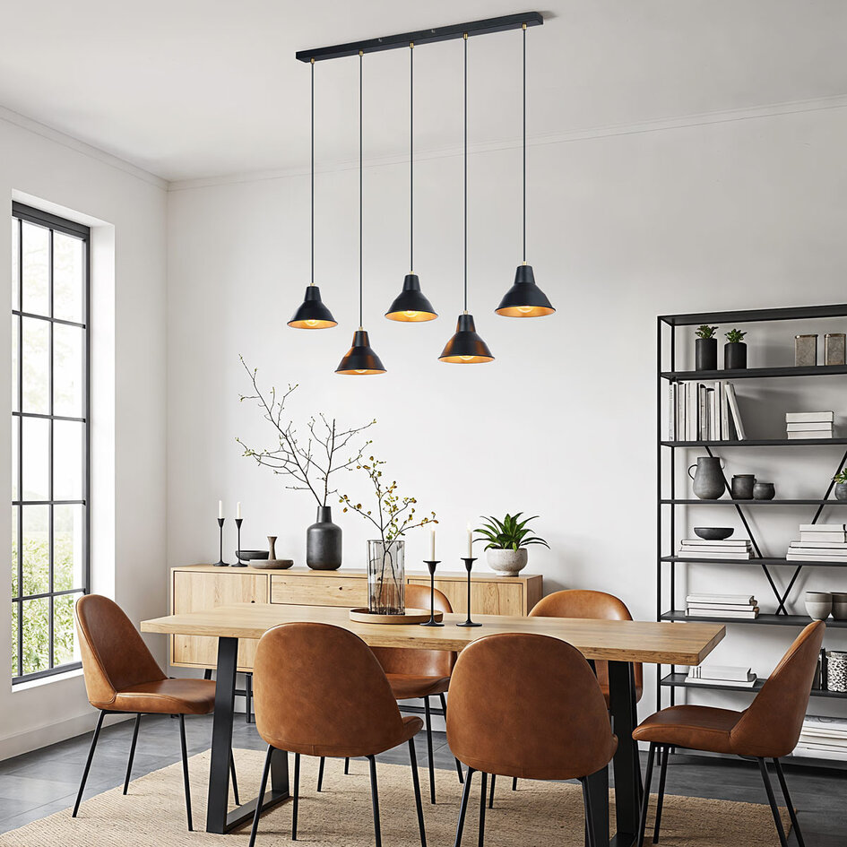 Nowoczesna lampa sufitowa Odin - 5 światła