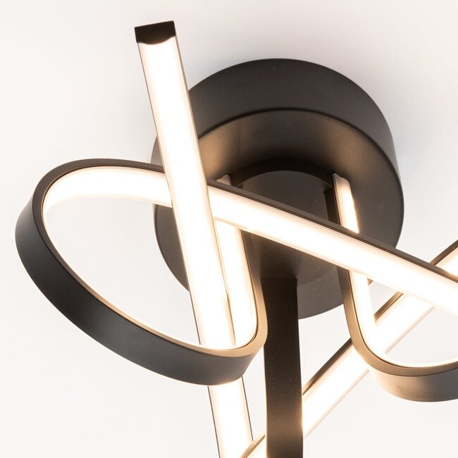 Czarne design lampa sufitowa Fallon - 3-stopniowo ściemnialne