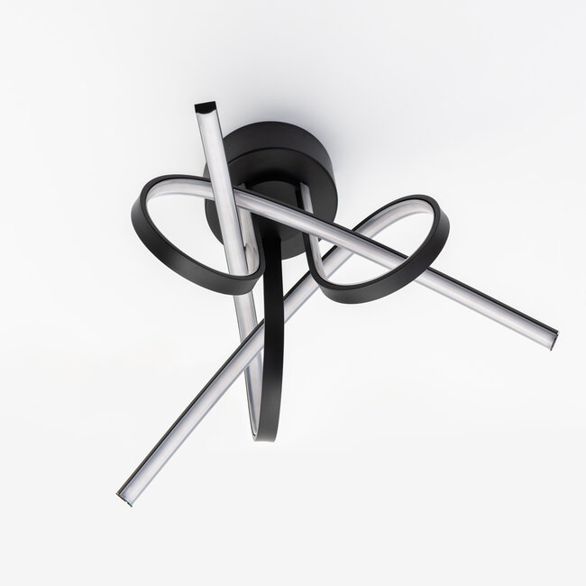 Czarne design lampa sufitowa Fallon - 3-stopniowo ściemnialne