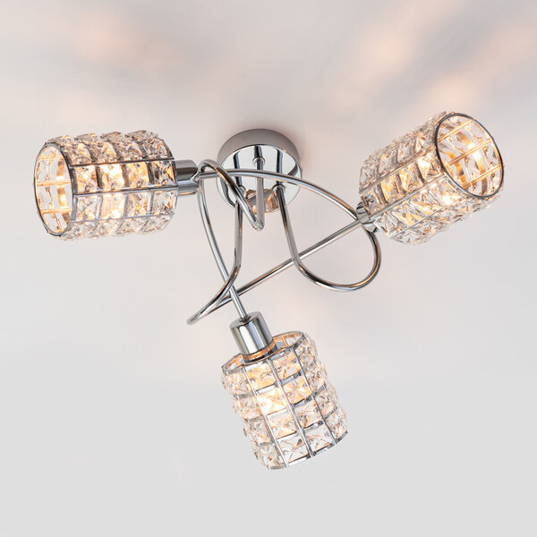 Design Lampa sufitowa z 3 reflektorami - Hera