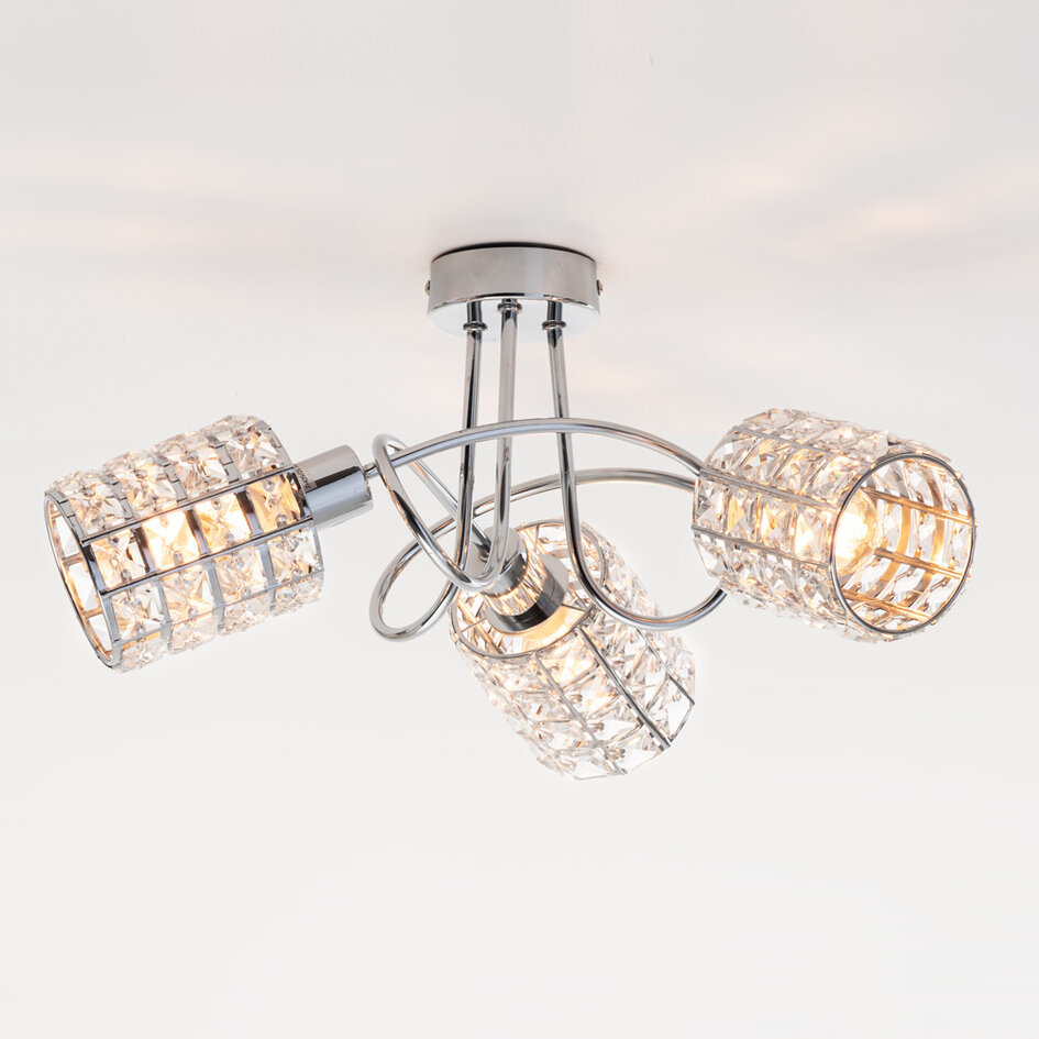 Design Lampa sufitowa z 3 reflektorami - Hera