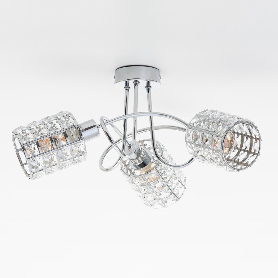 Design Lampa sufitowa z 3 reflektorami - Hera