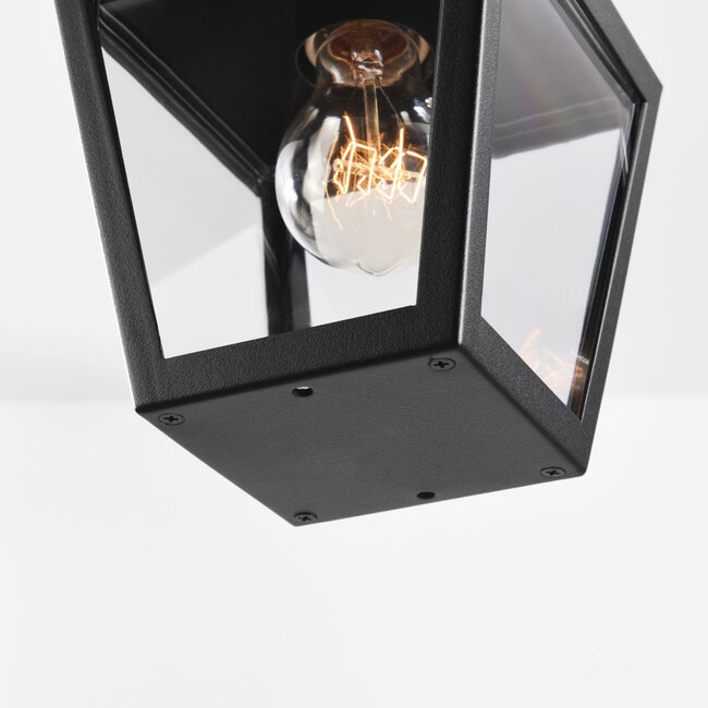 Rustykalna lampa wisząca zewnętrzna czarna - Joy