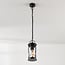 Rustykalna lampa wisząca zewnętrzna Jayce – czarna