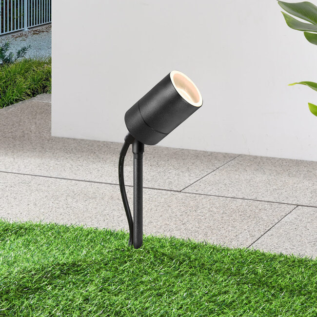 Nowoczesny reflektor ogrodowy Clark – czarny