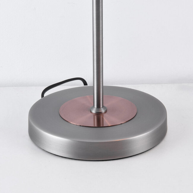 Antyczna srebrna i miedziana lampa stołowa – Arizona