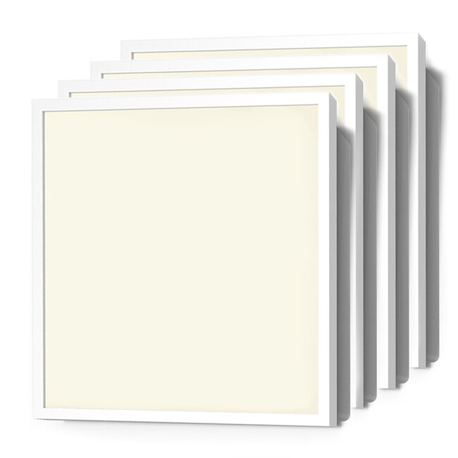 Zestaw 4 ściemnialnych paneli LED, 60x60cm, UGR<19, 30W, 3000K - 114lm/W