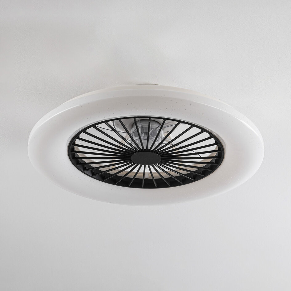 Inteligentny wentylator sufitowy ciepła biel z Wi-Fi i funkcją RGB - Mira