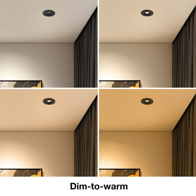 Reflektor wpuszczany 4W z funkcją dim-to-warm UGR<15 - Adam