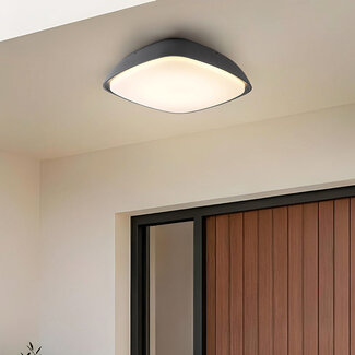 Ciemnoszara design Lampa sufitowa zewnętrzna - Bodi