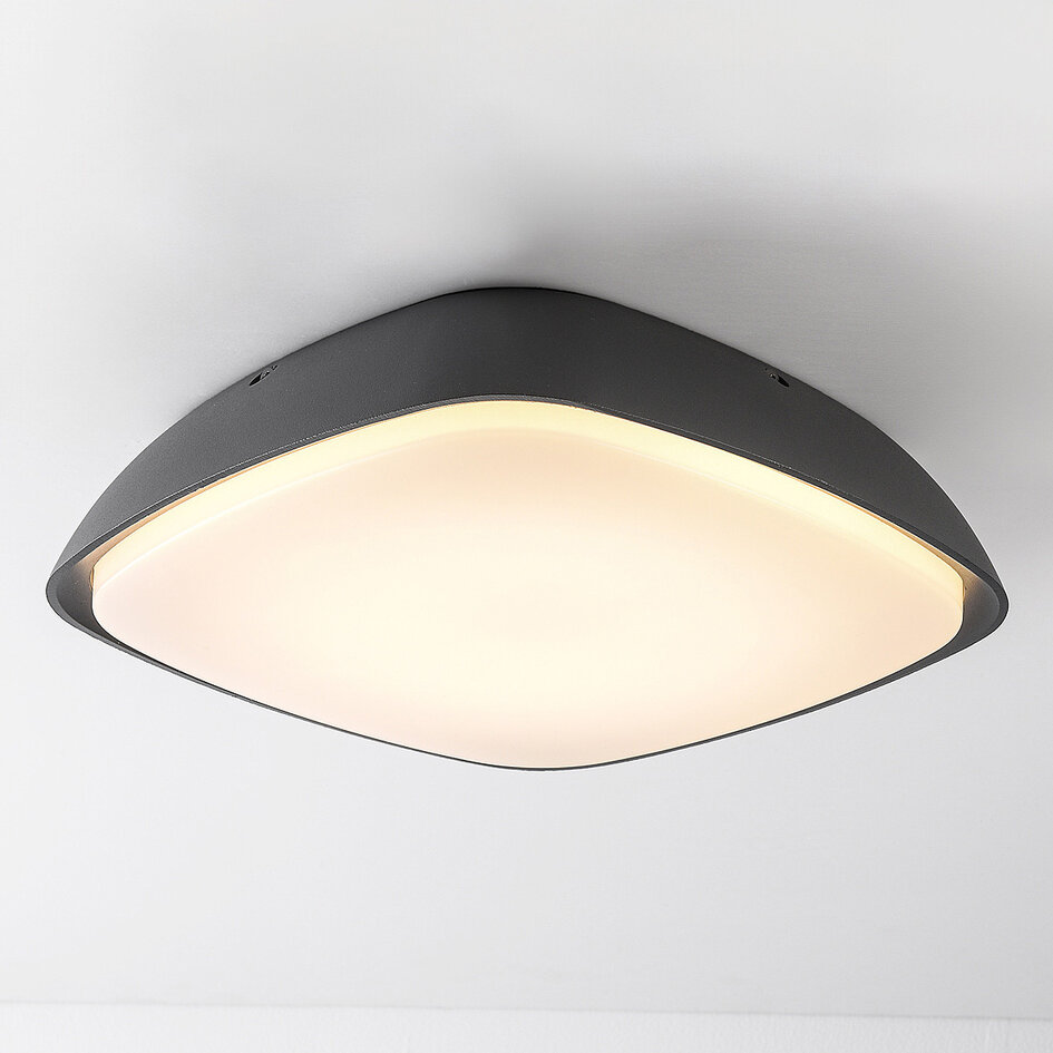 Ciemnoszara design Lampa sufitowa zewnętrzna - Bodi