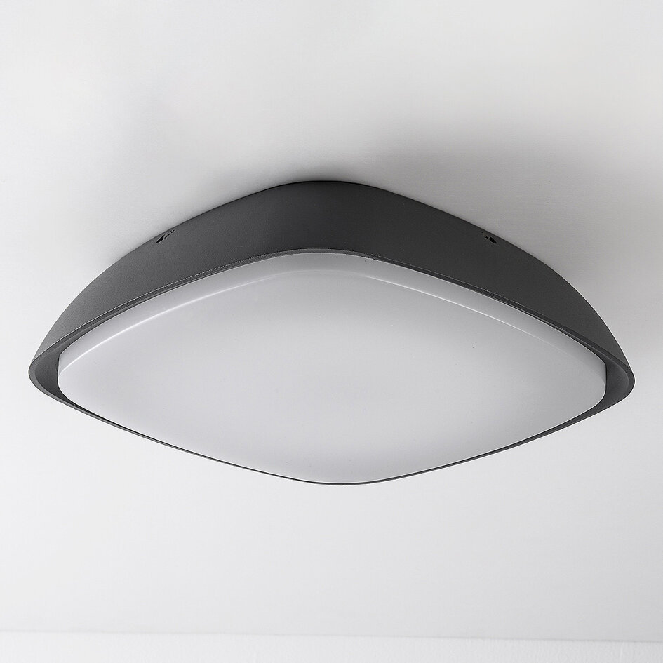 Ciemnoszara design Lampa sufitowa zewnętrzna - Bodi