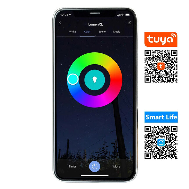 Inteligentne lampki choinkowe z możliwością łączenia | RGB | od 10 metrów ze 100 diodami LED | Wifi