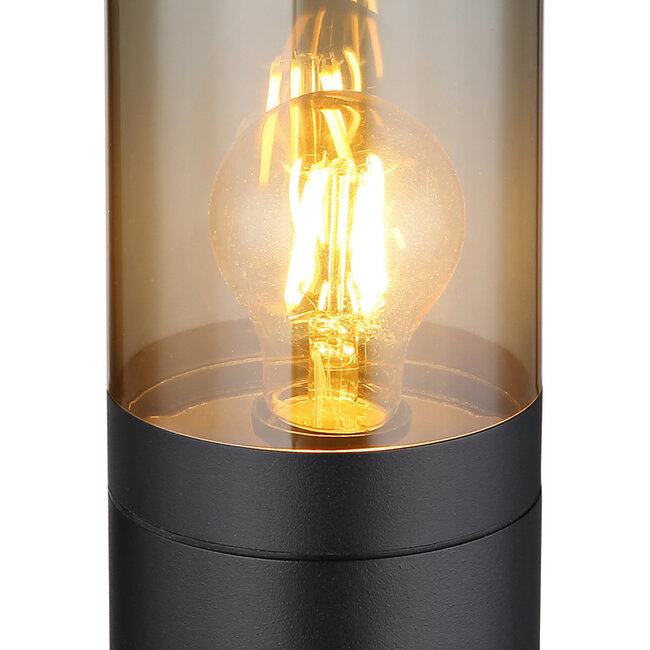 Elegancka zewnętrzna lampa podłogowa Reims ze stali nierdzewnej