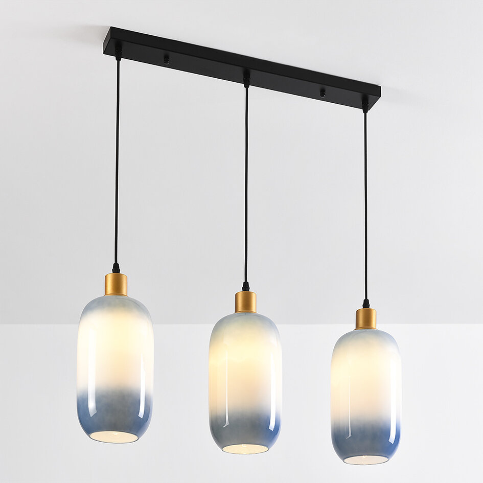 Lampa wisząca ze szkła z gradientem koloru - Noud