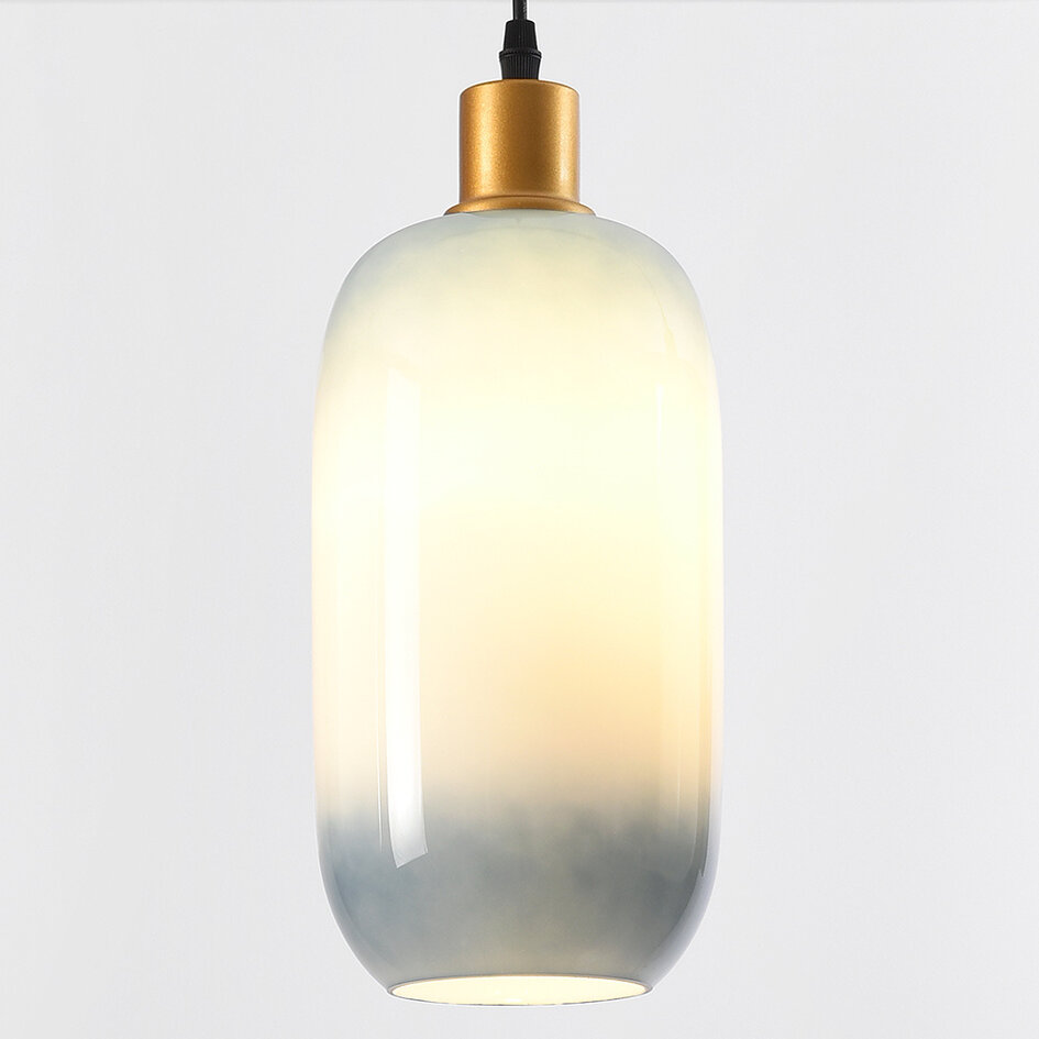 Lampa wisząca ze szkła z gradientem koloru - Noud