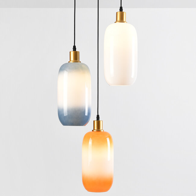 Lampa wisząca ze szkła z gradientem kolorów - Anne