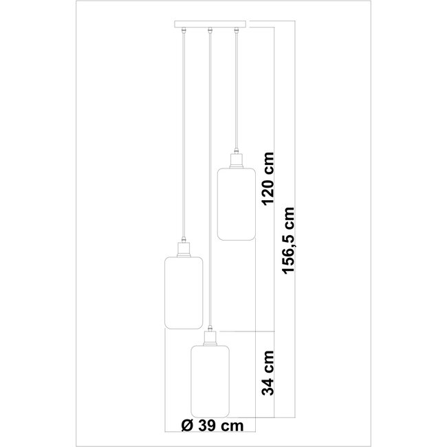 Lampa wisząca ze szkła z gradientem kolorów - Anne