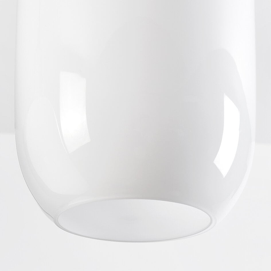 Lampa wisząca z mlecznobiałym szkłem - Laura