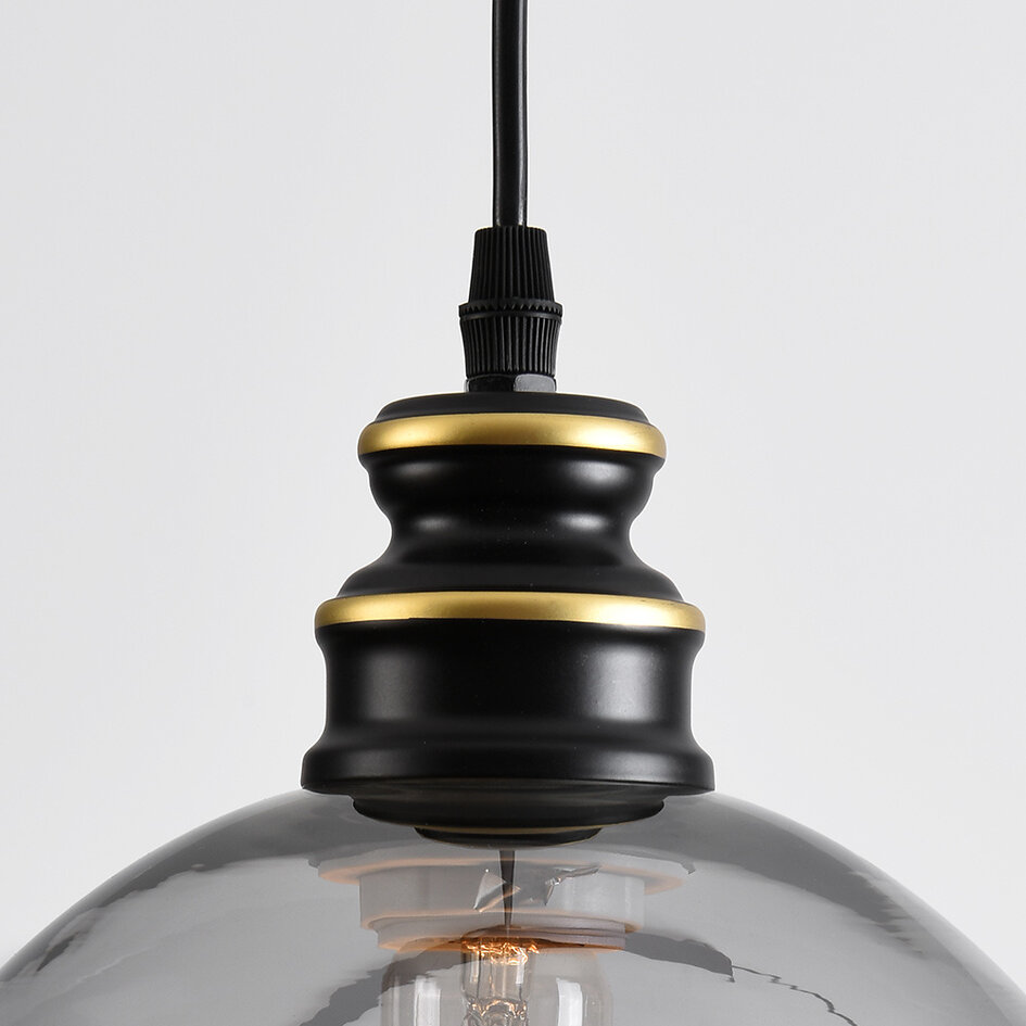 Lampa wisząca z przydymionego szkła 3 światła - Sofie