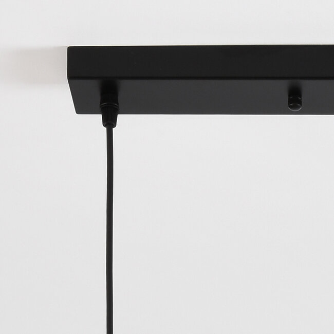 Lampa wisząca ze szkła bursztynowego z wypukłym detalem - Vanessa