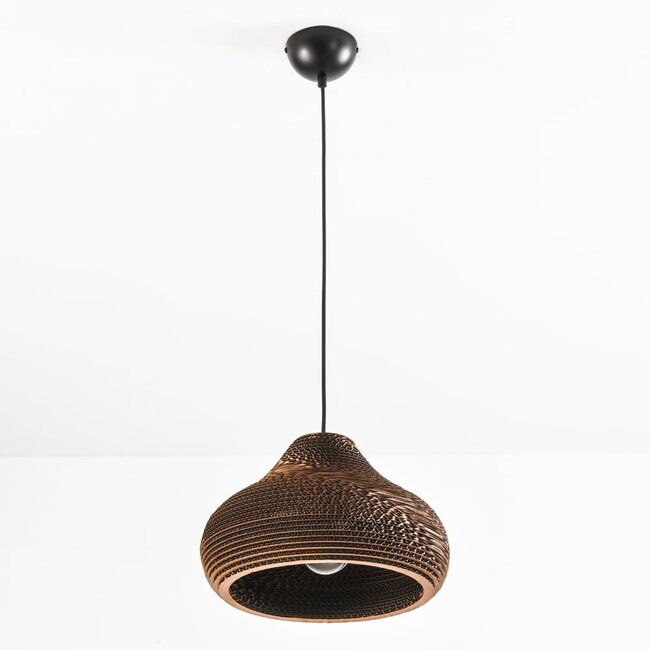 Kartonowa lampa wisząca - Lena