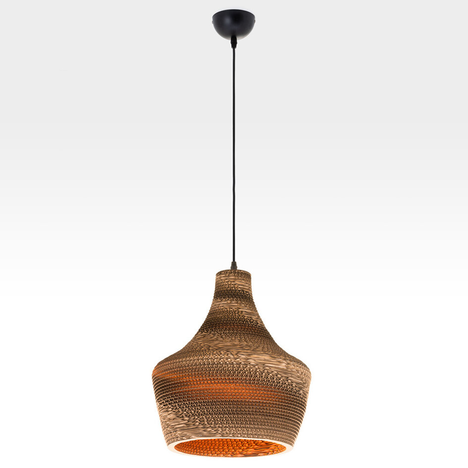 Kartonowa lampa wisząca - Cato