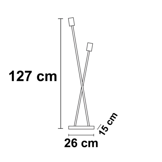 Minimalistyczna lampa stojąca Juul