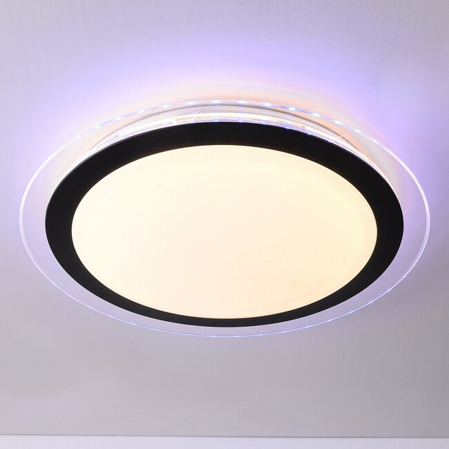 Lampa sufitowa Maisy z funkcją RGBW, pilotem i funkcją pamięci