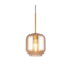 Produkt outletowy: Lampa wisząca Venice ze szkłem bursztynowym